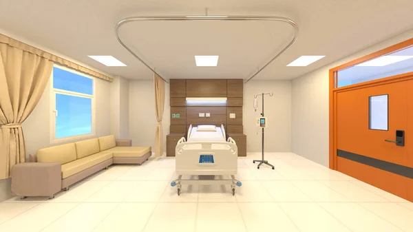 Rendering Sjukhusrummet — Stockfoto