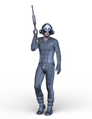 Bir savaşçının 3 boyutlu canlandırması