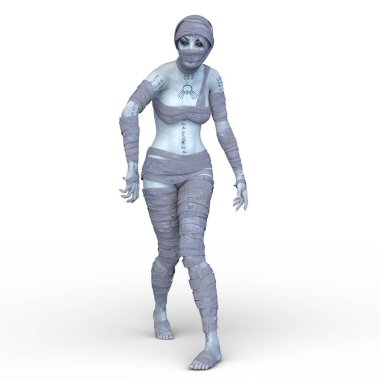 Üç boyutlu mumya kadın tasviri