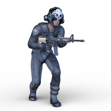 Bir savaşçının 3 boyutlu canlandırması