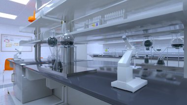 Laboratuvarın 3B görüntülemesi 