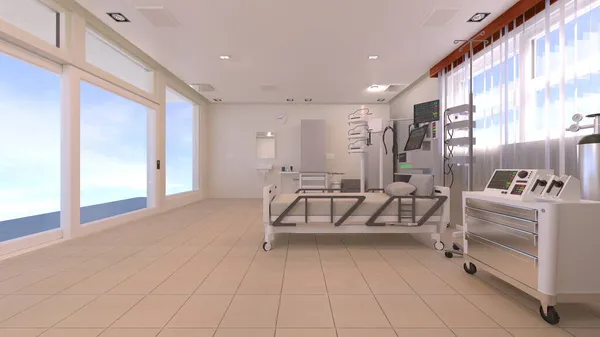 病院の部屋の3Dレンダリング — ストック写真