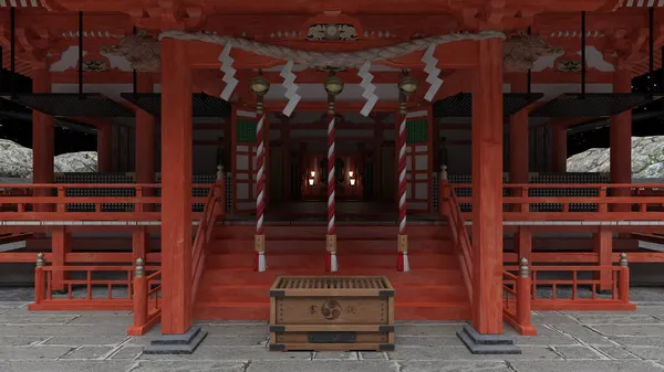 Shinto türbesinin 3 boyutlu canlandırması