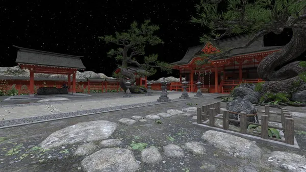 Shinto türbesinin 3 boyutlu canlandırması