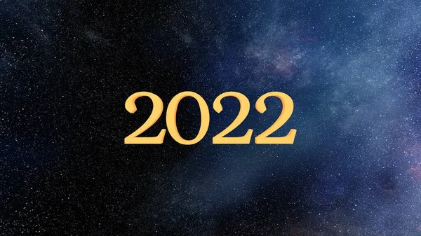 2022年的3D渲染和星空 — 图库照片