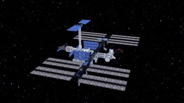 Візуалізація Штучних Супутників — стокове відео