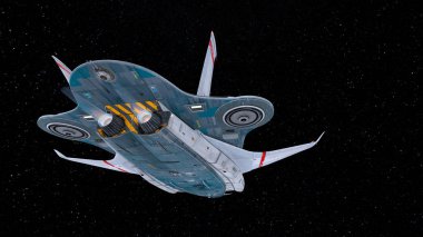 Bir uzay aracının 3B görüntülemesi 