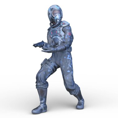 Bir hava kuvvetleri adamının 3 boyutlu canlandırması