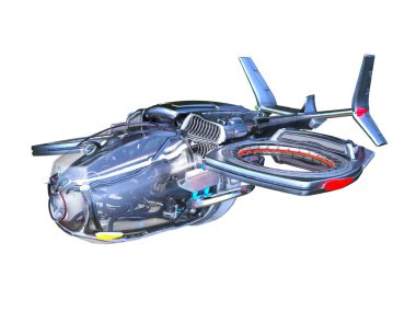 Bir uzay aracının 3B görüntülemesi 