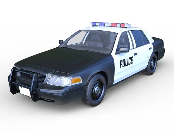 Rendering Police Car — Stock Photo, Image