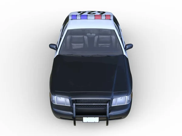 Rendu Une Voiture Police — Photo