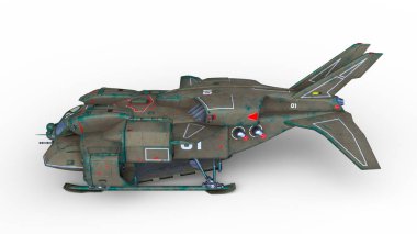 Bir uzay gemisinin 3D görüntülemesi