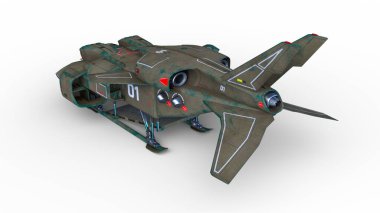 Bir uzay gemisinin 3D görüntülemesi