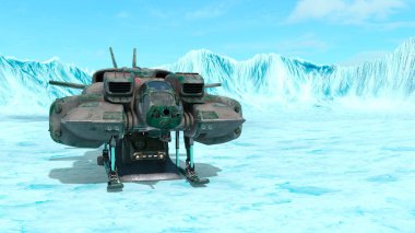 Bir uzay gemisinin 3D görüntülemesi