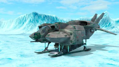 Bir uzay gemisinin 3D görüntülemesi