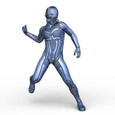 Bir siber adamın 3 boyutlu canlandırması