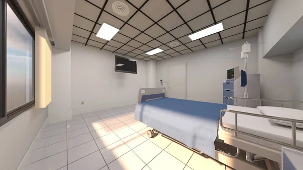Візуалізація Лікарняної Кімнати — стокове фото