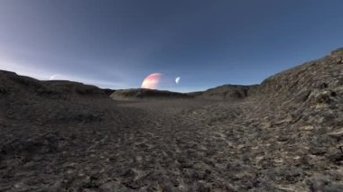 Gezegen yüzeyinin 3B görüntülemesi