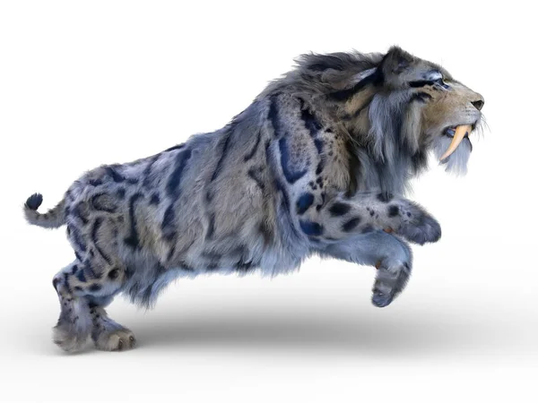 Smilodon Boyutlu Canlandırması — Stok fotoğraf