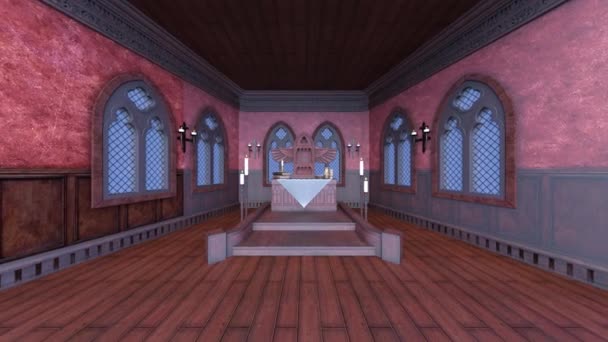 Rendering Altar — Stockvideo