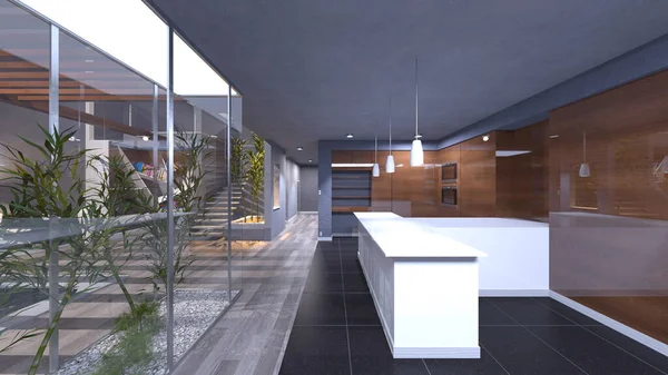 3 boyutlu bölmeli yemek hazırlama