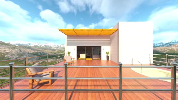 Rendu Balcon Bois — Video