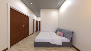 Geniş odanın 3B görüntülemesi