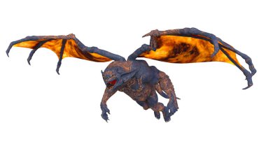 Uçan bir canavarın 3 boyutlu görüntüsü