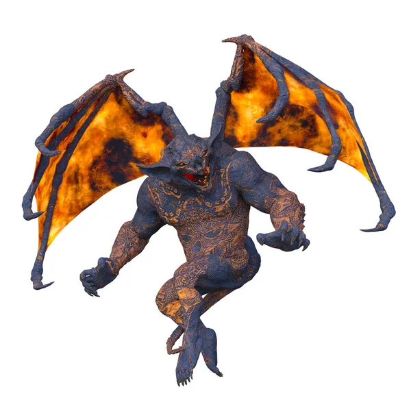 Uçan bir canavarın 3 boyutlu görüntüsü