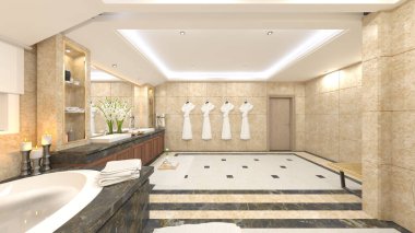 banyo 3D rendering