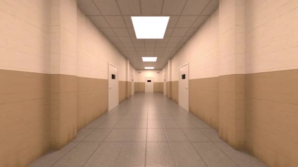 Rendering Corridor — Wideo stockowe