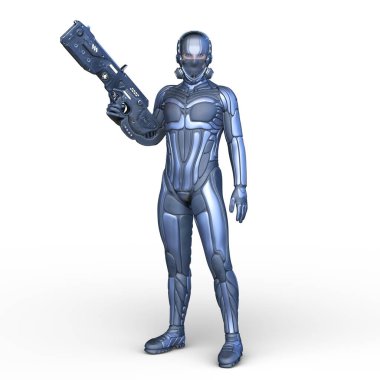 Bir siber adamın 3 boyutlu canlandırması