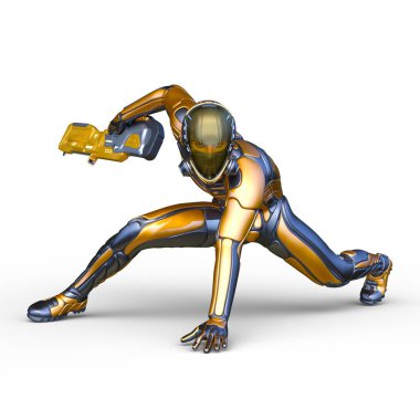 Bir siber adamın 3 boyutlu canlandırması