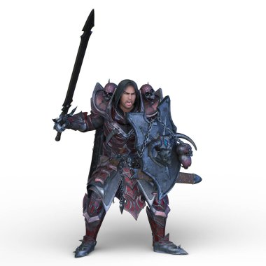 Bir şövalyenin 3 boyutlu canlandırması