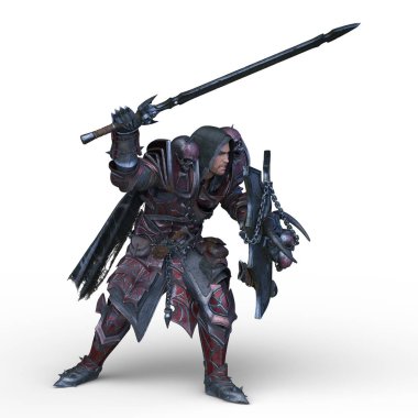 Bir şövalyenin 3 boyutlu canlandırması