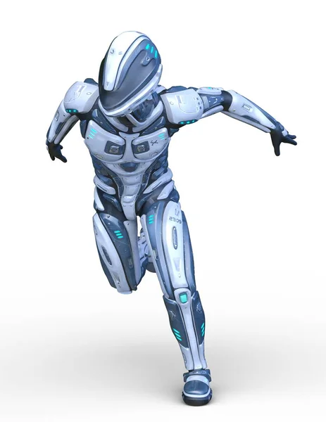 Rendering Cyber Man — Stock Photo, Image