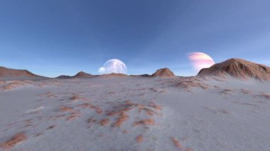 Gezegen yüzeyinin 3B görüntülemesi