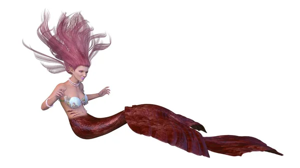 Darstellung Einer Meerjungfrau — Stockfoto