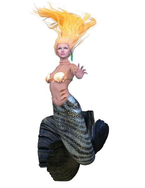 Rendering Mermaid — Stock Photo, Image