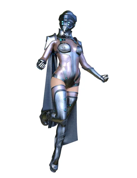 Rendering Cyber Woman — Stock Photo, Image