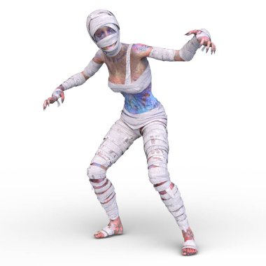 Üç boyutlu mumya kadın tasviri