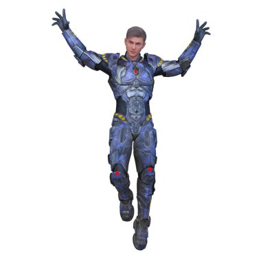 Bir siber adamın 3 boyutlu canlandırması