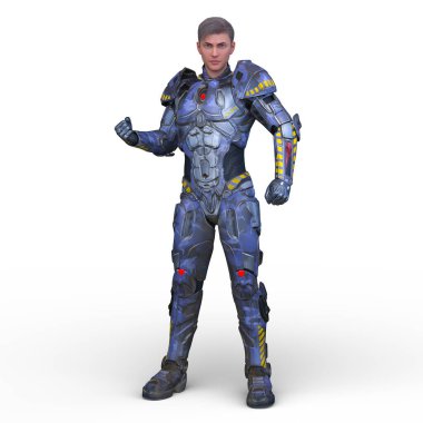 Bir siber adamın 3 boyutlu canlandırması