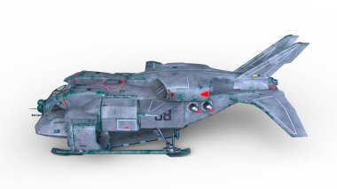 Bir uzay gemisinin 3D görüntülemesi