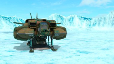 Bir uzay gemisinin 3D görüntülemesi