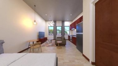 Dar stüdyonun 3 boyutlu canlandırması