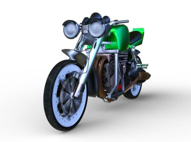 Motosikletin 3D görüntüsü