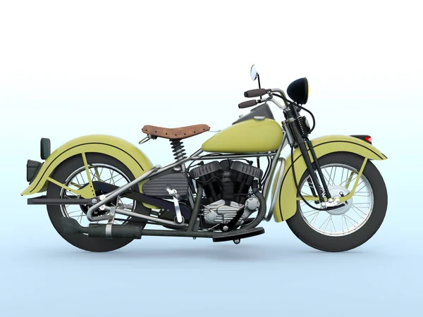 オートバイの3Dレンダリング — ストック写真