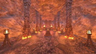 Yeraltı tapınağının 3 boyutlu canlandırması