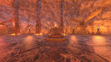 Yeraltı tapınağının 3 boyutlu canlandırması